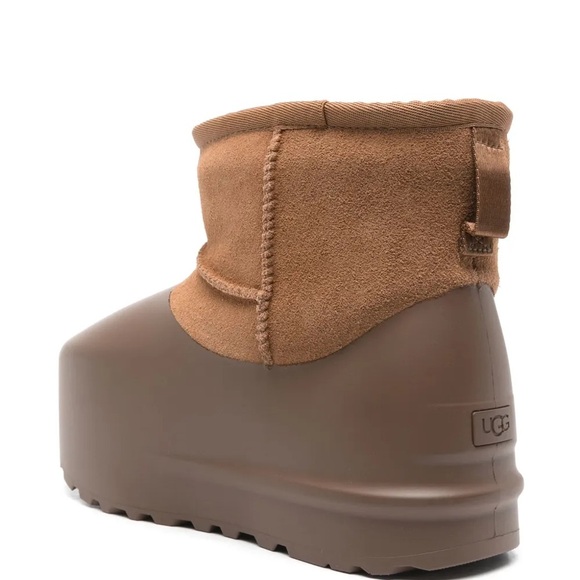 UGG Women's Classic Mini Pumped Molded Chestnut Slip On Boots 1158370 - Picture 3 of 7